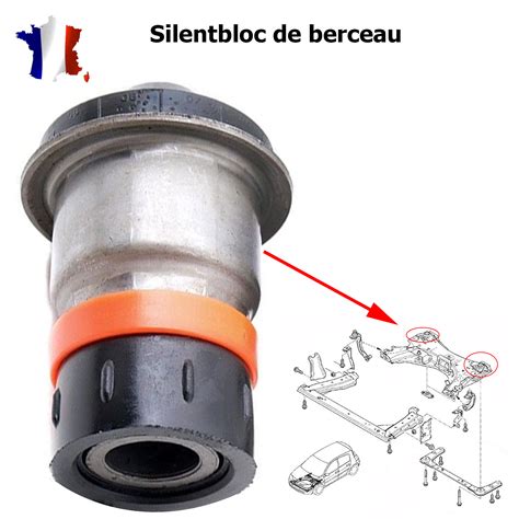 Auto Ricambi Pack Silent Bloc De Berceau Renault Clio Megane