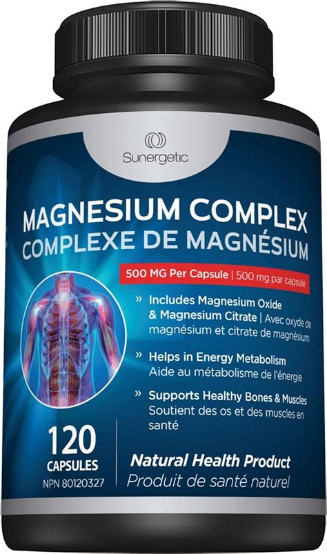 Capsules De Citrate De Magn Sium De Qualit Sup Rieure Puissant