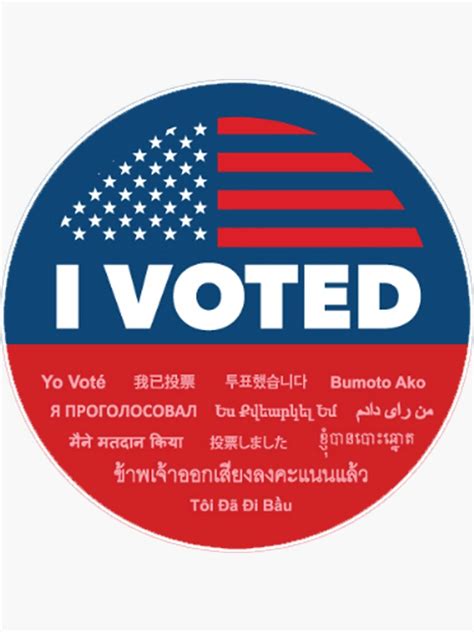 "I Voted Sticker 2018 USA" Sticker for Sale by nikolap99 | Redbubble