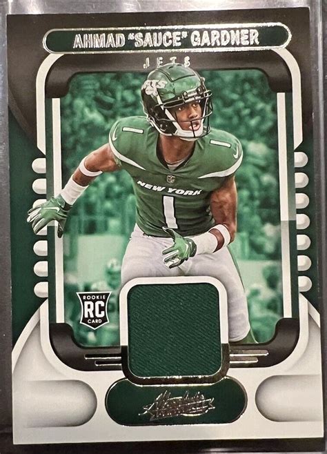 2022 Panini Absolute Absolute Rookie Materials ARM 28 Ahmad Gardner