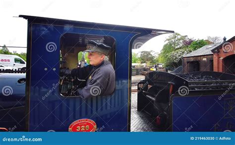 Miniature Steam Train At Exbury Gardens England Uk Stock Footage