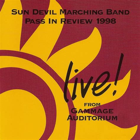 ‎sun Devil Marching Band Pass In Review 1998 By Asu Sun Devil Marching Band And Dr Robert Coach