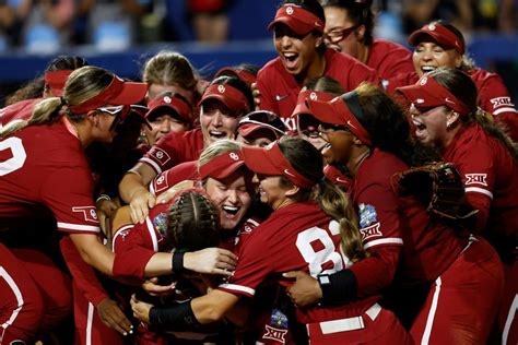 Oklahoma Sooners Win Historic Fourth Consecutive Womens College World