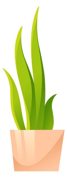 Premium Vector Houseplant Icon Cartoon Aloe Plant In Flower Pot