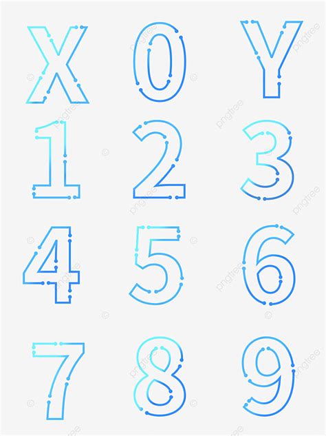 Blue Texture Technology Alphanumeric Font Design, Blue, Texture, Technology PNG Transparent ...