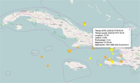 Sismo perceptible en Santiago de Cuba y Guantánamo