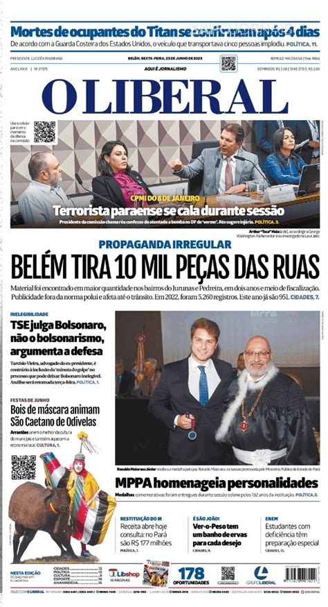 O Liberal 23 jun 2023 Jornais e Revistas SAPO pt Última hora e