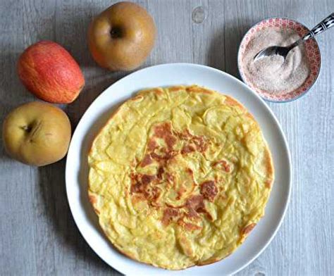 Apfel Eierküche crêpe alsacienne aux pommes de le blog culinaire