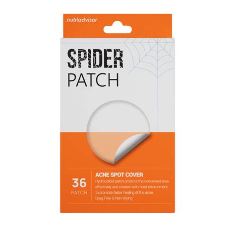 Blockandcare Spider Patch Pimple Patch 12mm 36pcs Vegan Face