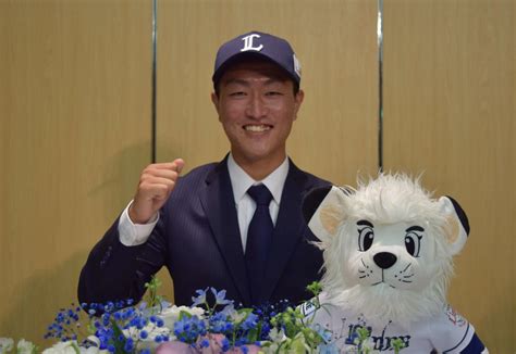 西武育成1位の古市尊が契約合意「二塁への送球タイム1・7秒台後半を」 プロ野球写真ニュース 日刊スポーツ