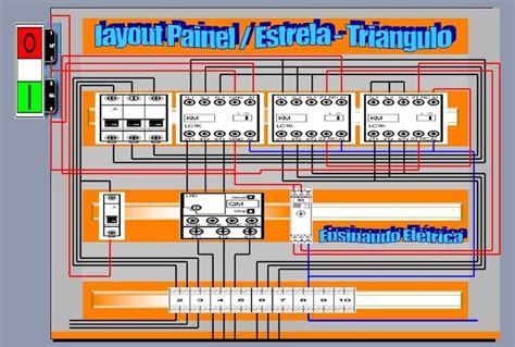 Diagrama De Trabalho E Comando Estrela Tri Ngulo Electrical Circuit