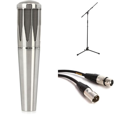 Earthworks SR314 Handheld Condenser Microphone Bundle With Stand And