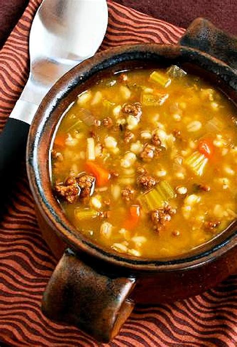 Ground Beef Barley Soup Kalyn S Kitchen