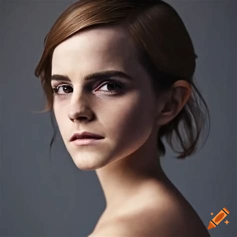 Close Up Portrait Of Emma Watson Lost In Thought On Craiyon