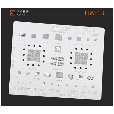 AMAOE HW 13 STENCIL For Honor Huawei AKINFOTOOLS