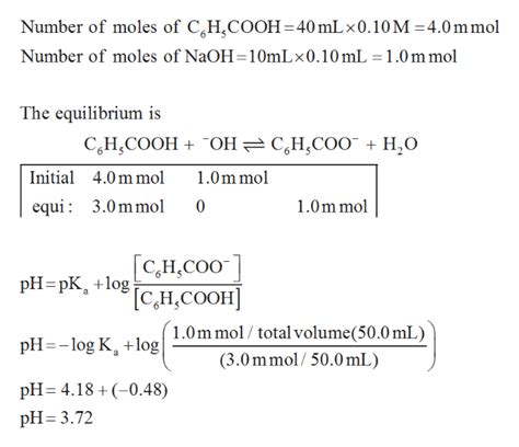 Answered Ka For Benzoic Acid C6h5cooh  Bartleby