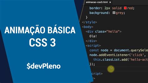 Animação Básica CSS 3 YouTube