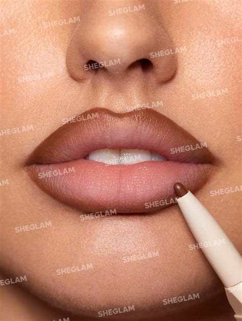 Sheglam Glam Lipstick Liner Duo Warm Nutmeg In Matte Dual