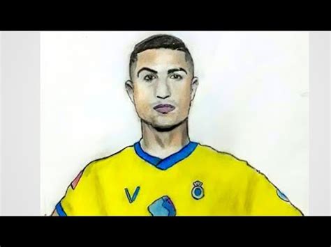 How To Draw Cristiano Ronaldo Al Nassr Drawing Of Sketch Easy