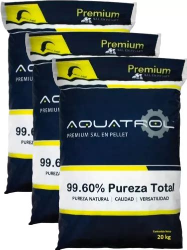 3 Bultos Sal En Pellets Para Suavizador 20kg Calidad Premium Envío gratis