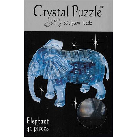 3d Elephant Crystal Puzzle Ven901358 Jedko Games