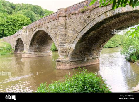 Dinham Bridge Over The River Teme In Ludlow Shropshire Stock Photo Alamy