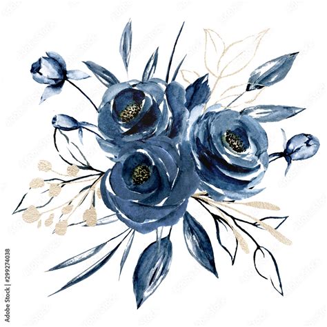 Blue Flowers Clip Art At Clker Vector Clip Art Online Clip Art