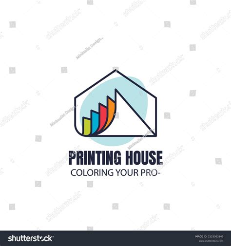 Printing House Logo Template Design Stock Vector Royalty Free