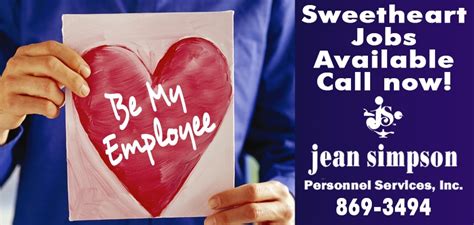 Sweetheart Jobs Shreveport Longview Jean Simpson Personnel Services