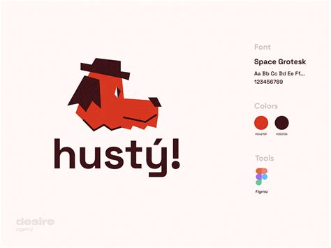 Logo | hustý! by Desire Creative Agency for Desire Creative on Dribbble