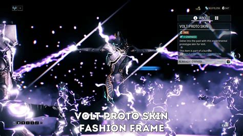 Warframe Volt Proto Skin Fashion Frame Volt Deluxe Skin Video