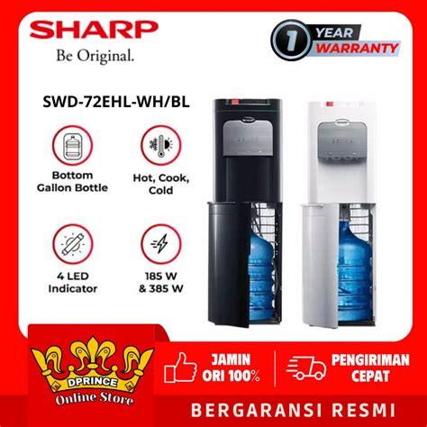 Jual Sharp 72ehl Water Dispenser Galon Bawah Swd 72ehl Whbl Shopee