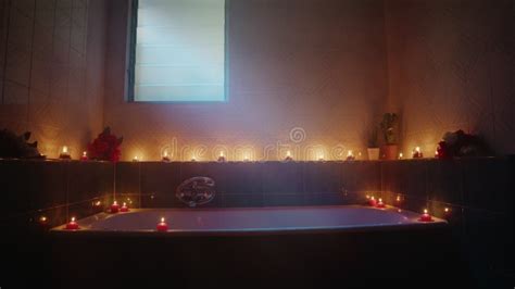 Love in a romantic bathtub stock footage. Video of therapy - 245657872