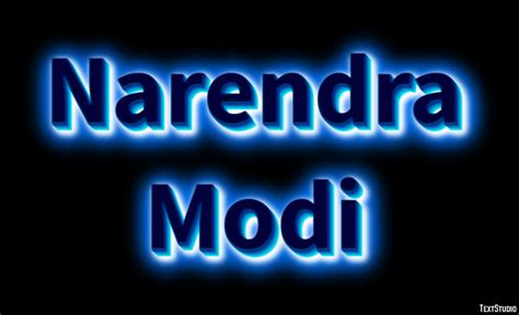 Narendra Modi Text Effect and Logo Design Celebrity