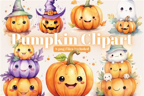 Cute Halloween Pumpkin Clip Art