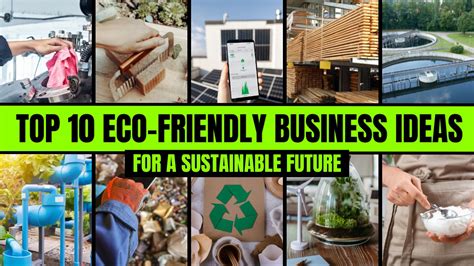 Top 10 Eco Friendly Business Ideas For A Sustainable Future YouTube