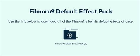 Wondershare Filmora Effects Free Download