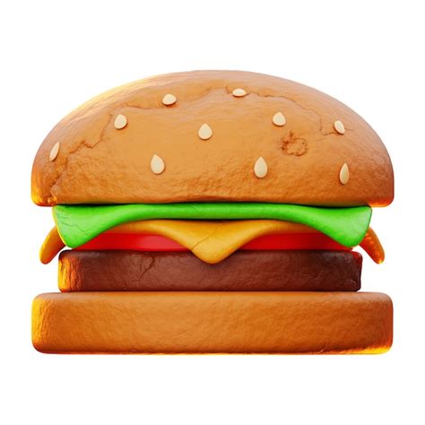 Icono De Hamburguesa De Comida R Pida Premium Representaci N D Sobre