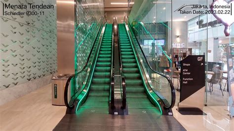 Schindler 9300 11 Escalators At Menara Tendean Jakarta Youtube