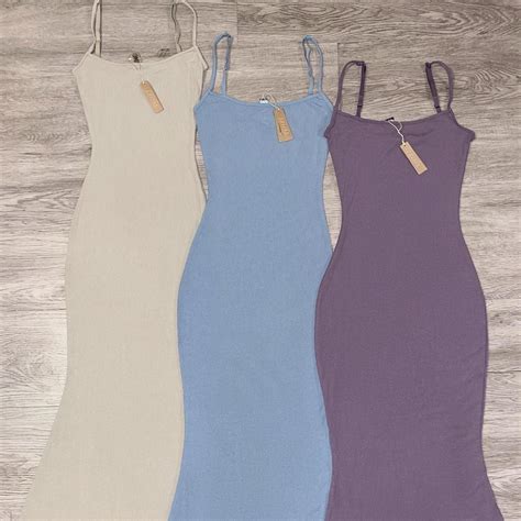 Skims Soft Lounge Long Slip Dress Colors Taupe Depop