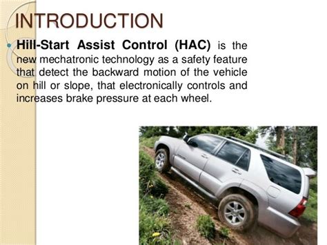 Hill Start Assist Hac And Downhill Assist Dac Ppt