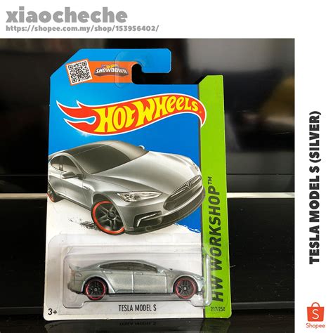 Hot Wheels Tesla Model S Silver Shopee Malaysia