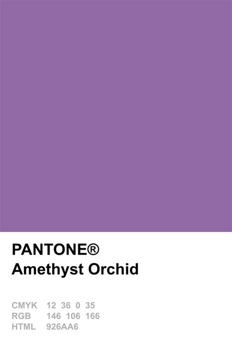 Pantone 2015 Amethyst Orchid Paletas De Colores Disenos De Unas Colores Pantone