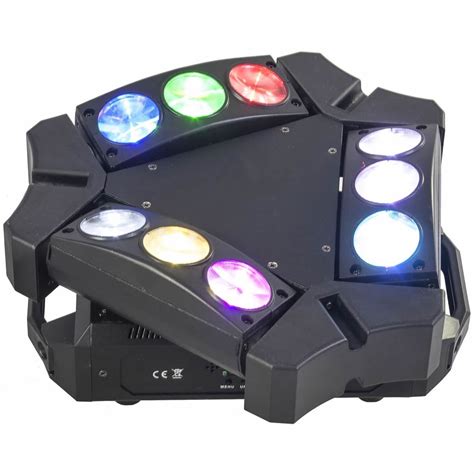 Ibiza Light 9 Beam Mini Spider DMX Light Effect