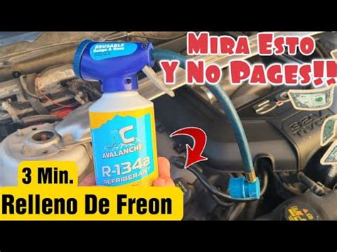 Recarga De Freon Auto Como Recargar El Gas Del Aire Acondicionado Del