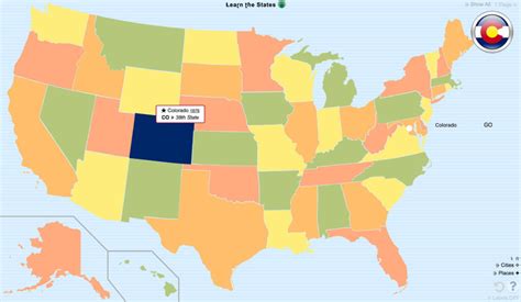 Free Online Interactive Map Of USA | Printable Map Of USA