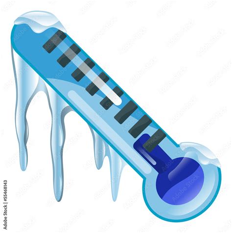 Weather icon clipart freezing cold thermometer illustration Stock ...