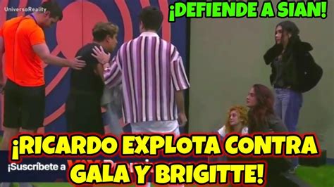 RICARDO PERALTA EXPLOTA CONTRA GALA Y BRIGITTE Y DEFIENDE A SIAN LA