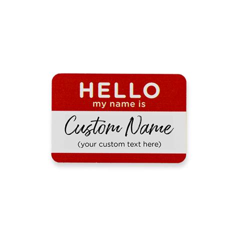 Hello My Name Is Custom Costume Name Tag NameTagWizard