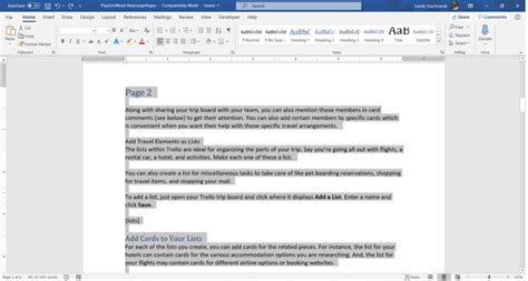 Modi Per Spostare E Riorganizzare Le Pagine In Microsoft Word